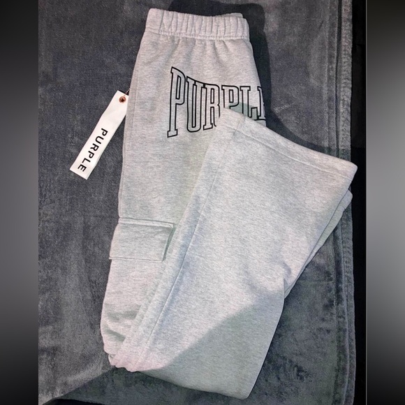 Flared purple brand sweats - Picture 2 of 2